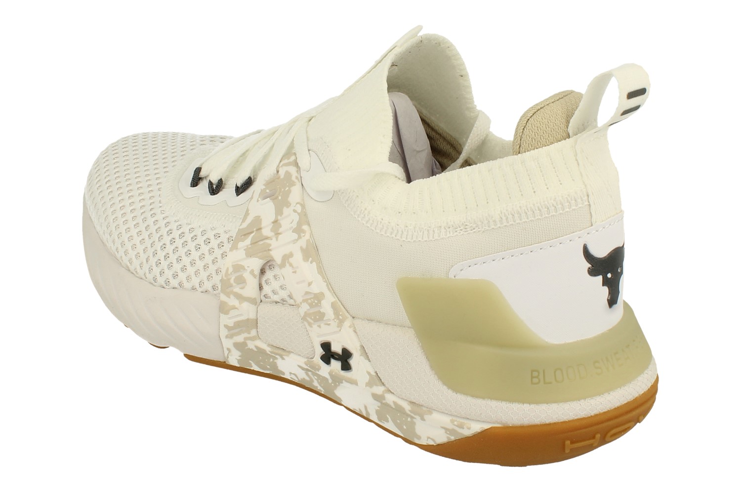 Under Armour Project Rock 4 Training Shoes Mens 9.5 Camo HOVR 3025143-103 Men main image 4